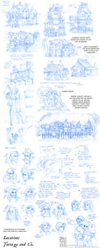 Location Sketches - Tortuga and Co