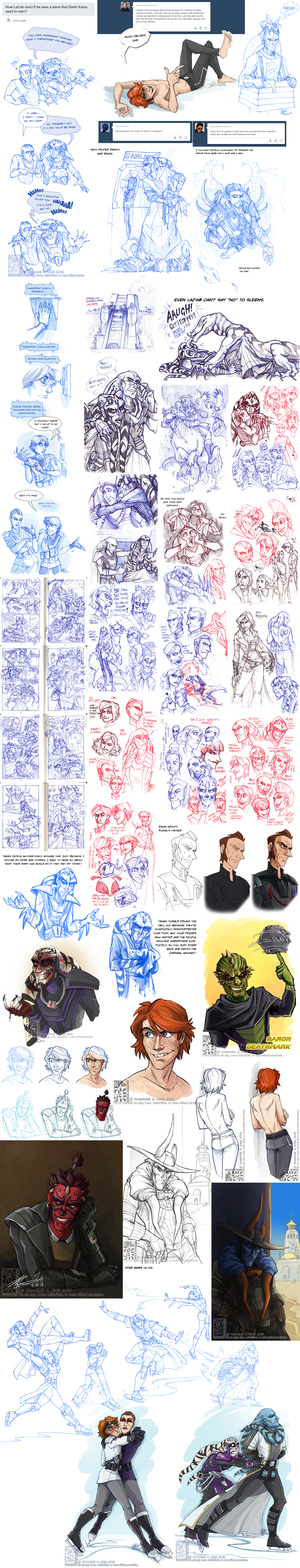 The Ridiculously Large SWTOR Sketchdump