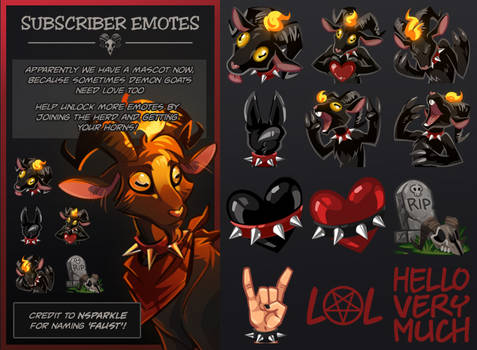 Twitch Emotes - Meet Faust!