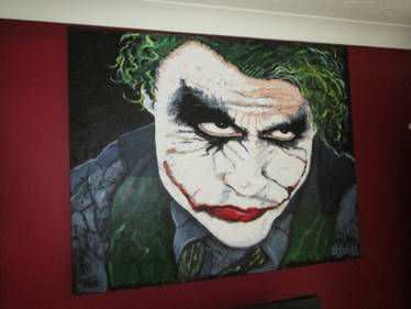 NOW FOR SALE!! The Dark Knight Joker canvas