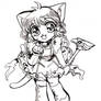 CCS: Kitty Sakura Chibi BW