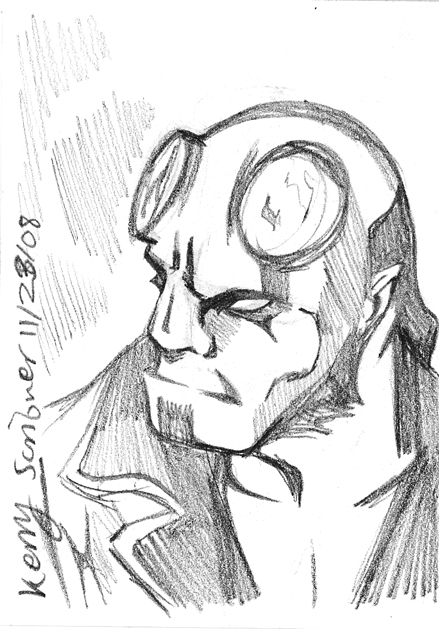 Hellboy sketchcard SK