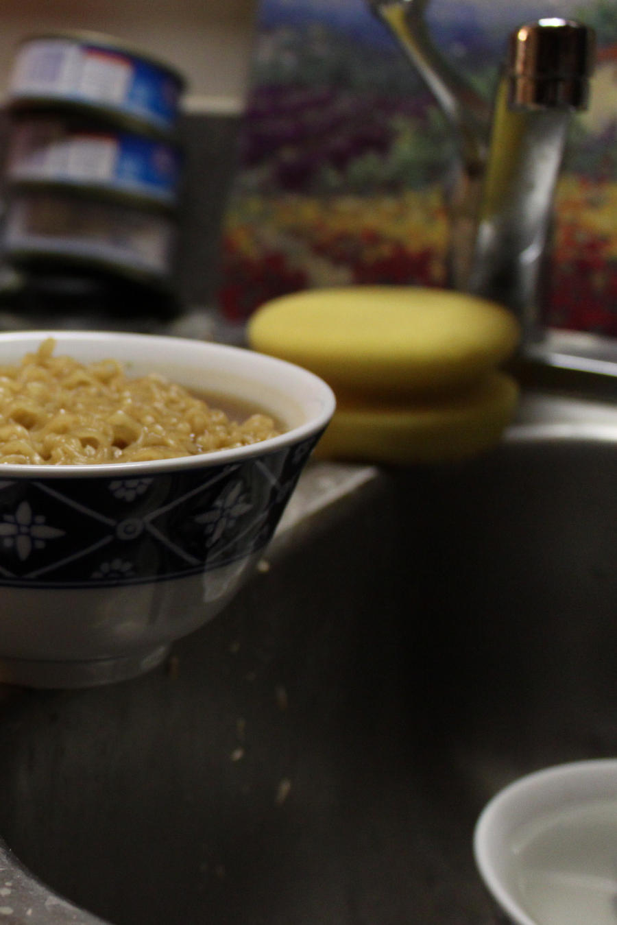 Ramen and the sink