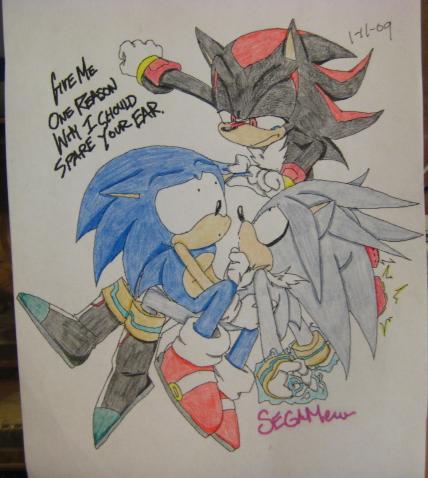 Sonic, Shadow and Silver from Sonic X by SegaFan1998 on DeviantArt