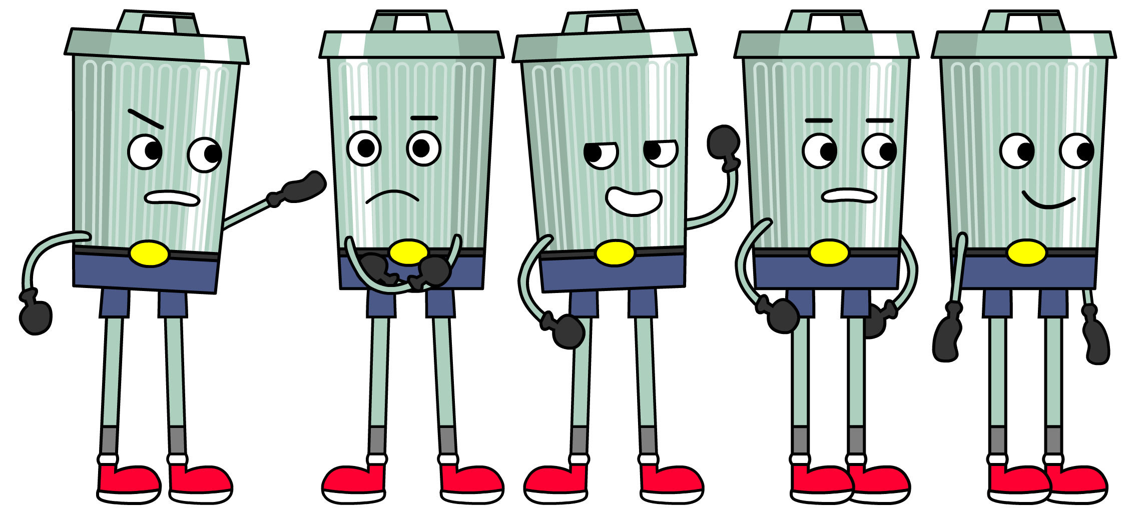 Inanimate Garbage Animated Diversity Scrappee - Trash Can by IkkySubmitsArchive on DeviantArt