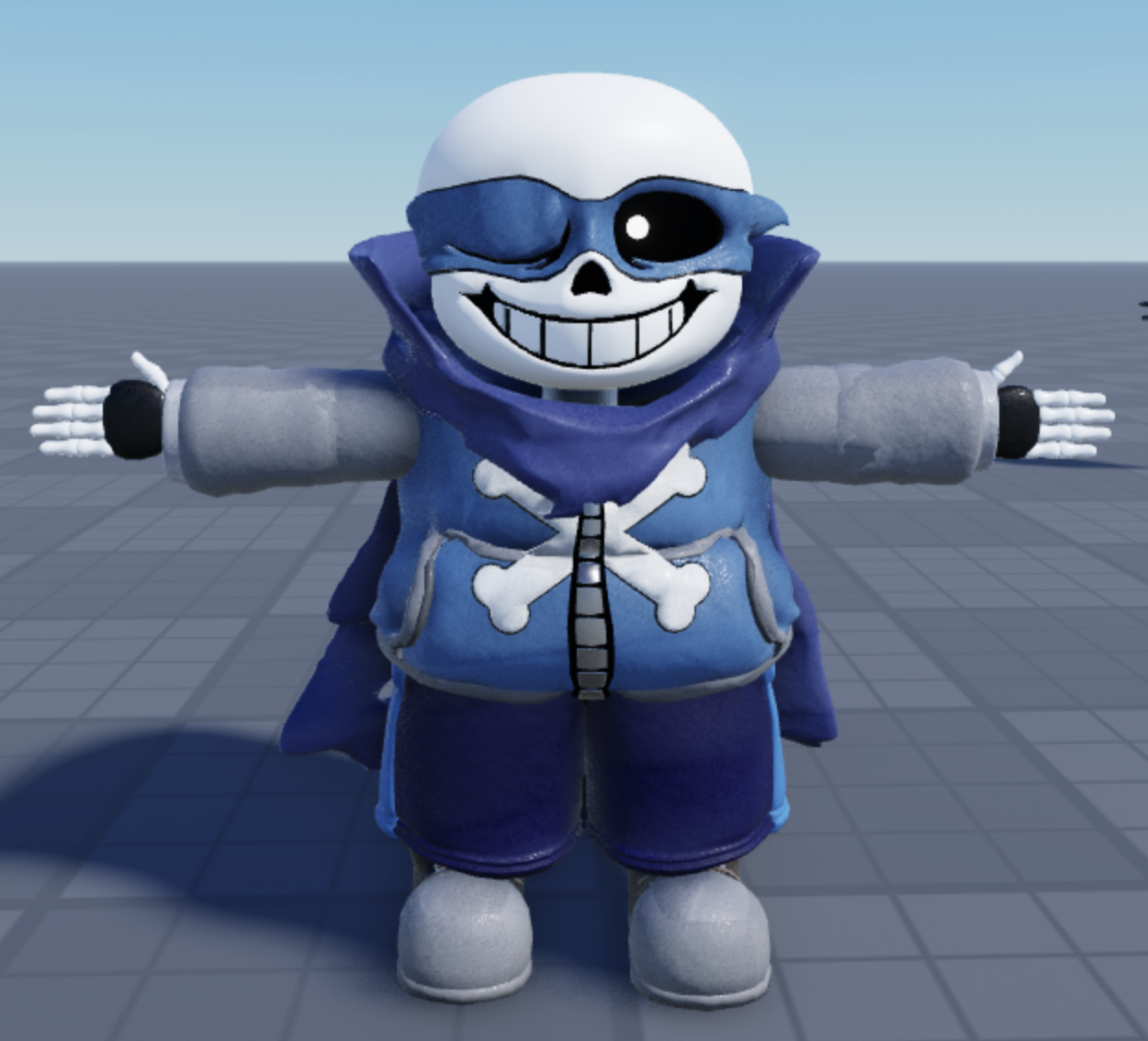 Ts Underswap Crossbones sans model by sharsicl on DeviantArt