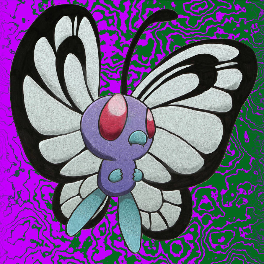 Butterfree (Oil Painting Color) by humannamedethan