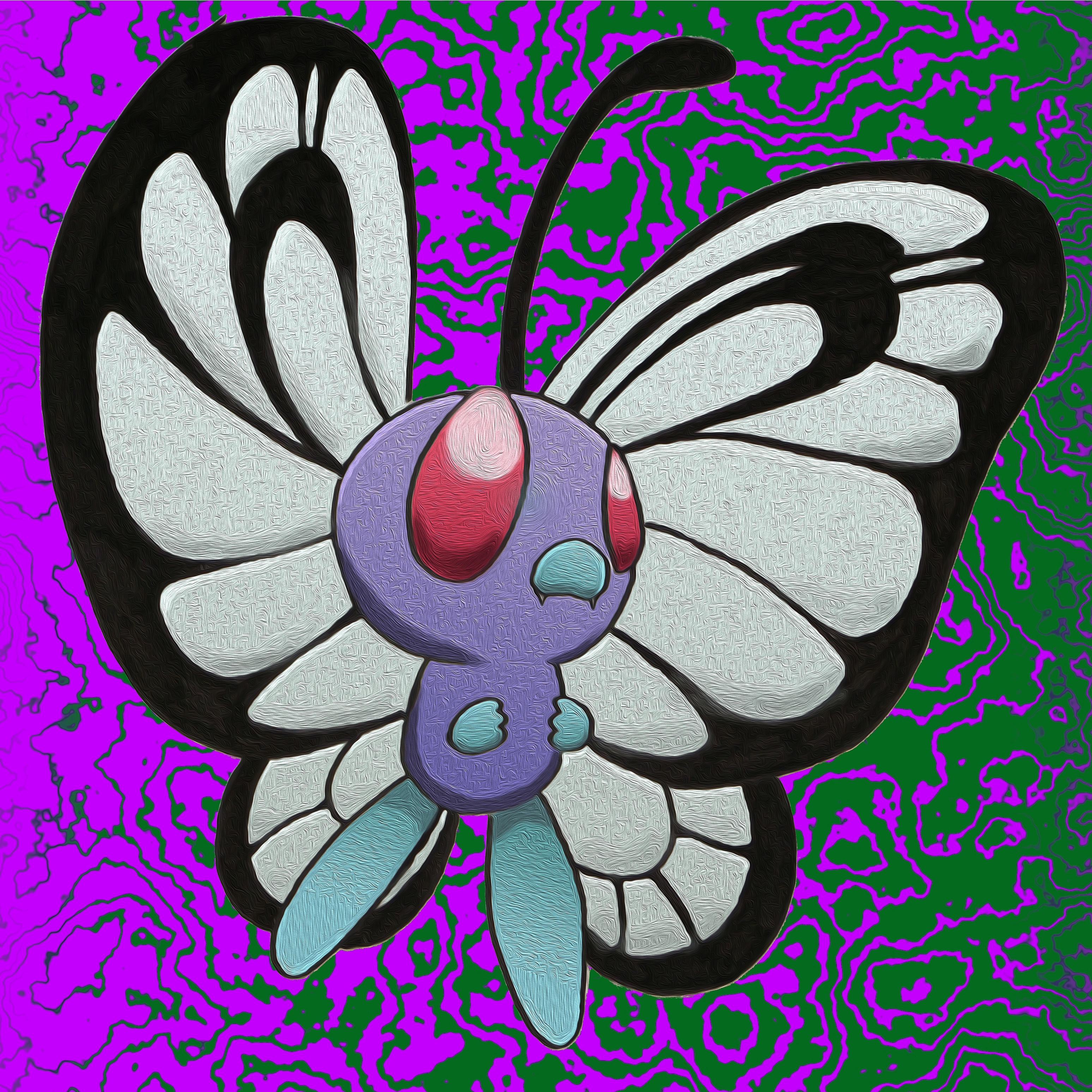 Butterfree (Oil Painting Color) by humannamedethan