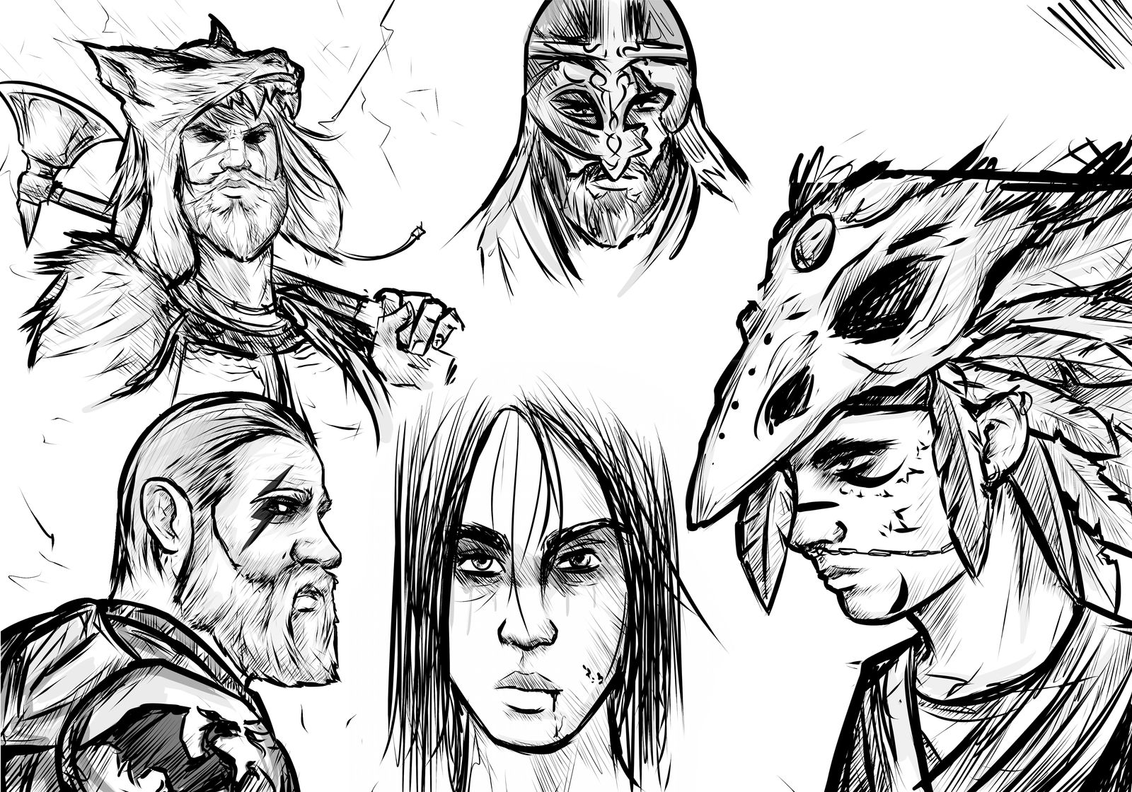 Random sketchs by OverlordLhama on DeviantArt