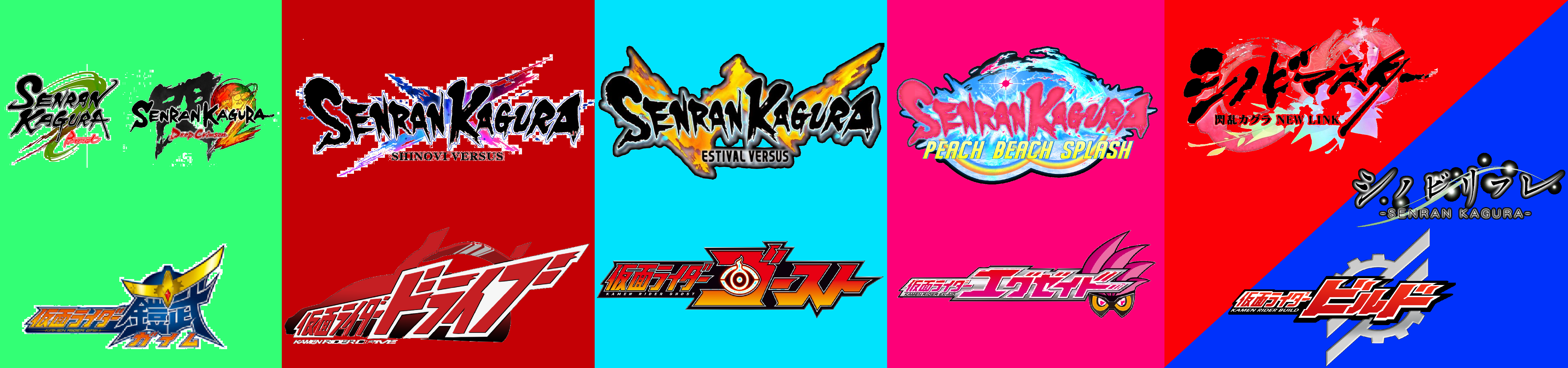 Senran Kagura x Kamen Rider Crossover Timeline