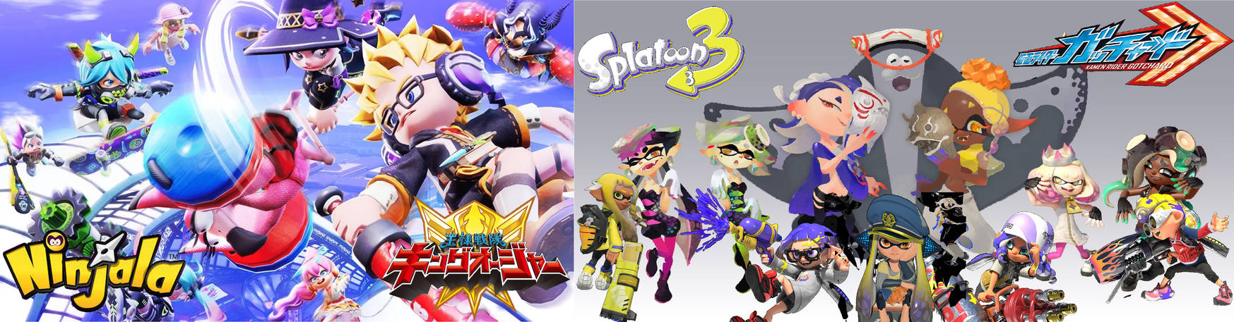 Splatoon Riders Cover Ninjala Sentai Kingohger X Splatoon Rider Gotchard by OmniDragonLion27 ...