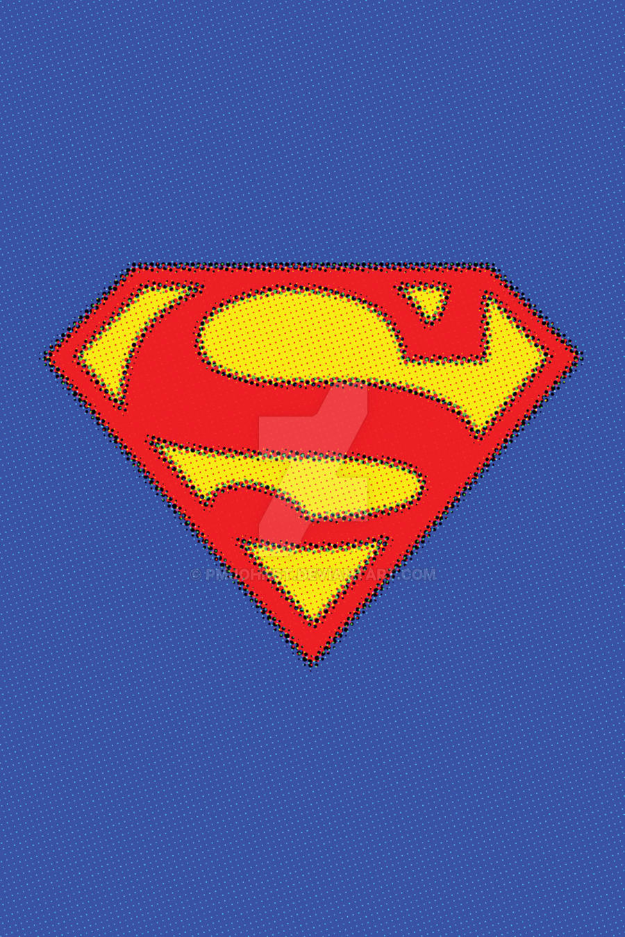 Halftone Superhero - Superman