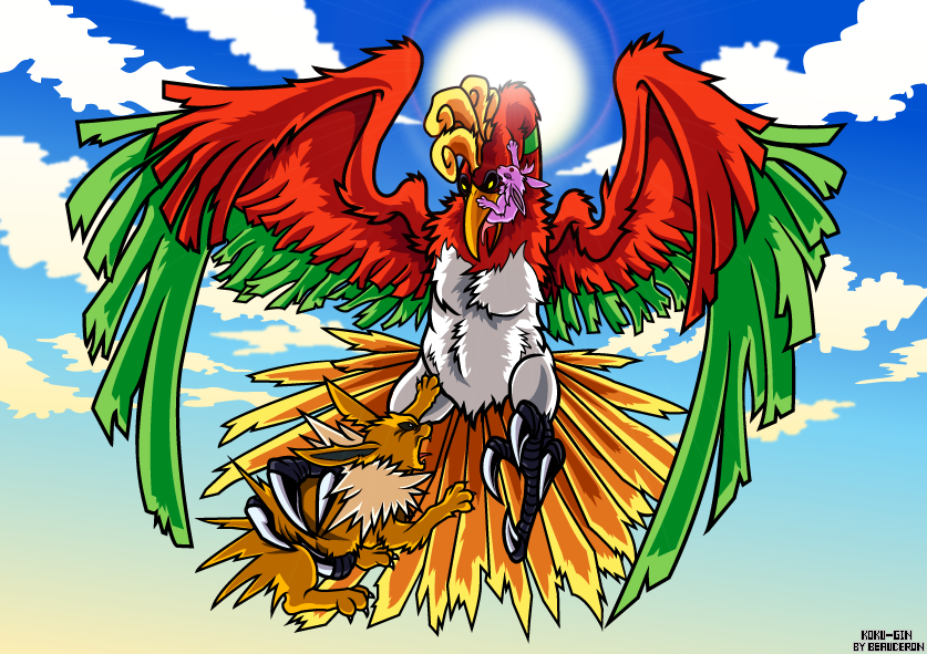 Pokemon Ho-oh drawing (pokemon hoho hooh) by MerelYael on DeviantArt