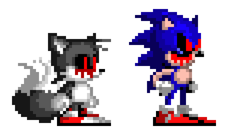 Sonic And Tails In Their .EXE Form by TheGamer2000 on DeviantArt