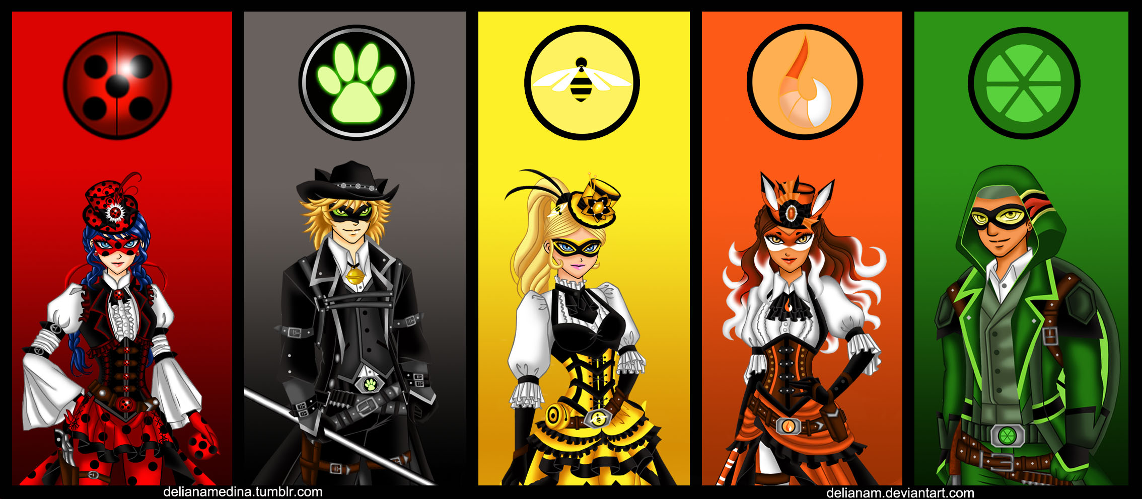 Miraculous - Ladybug and Cat Noir Redesign by pokemonmalcolregion