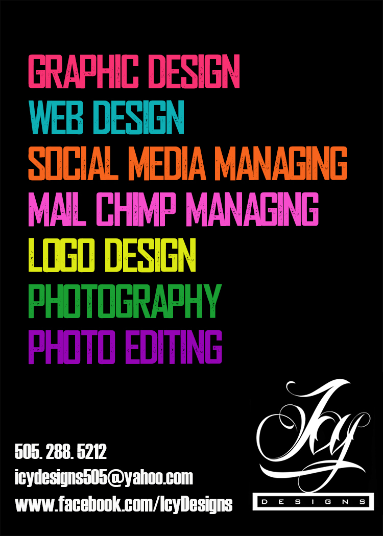 Icy Designs Services Business Card