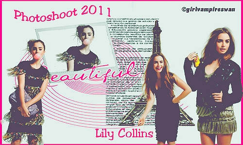 Banner Lily Collins 2 by girlvampireswan