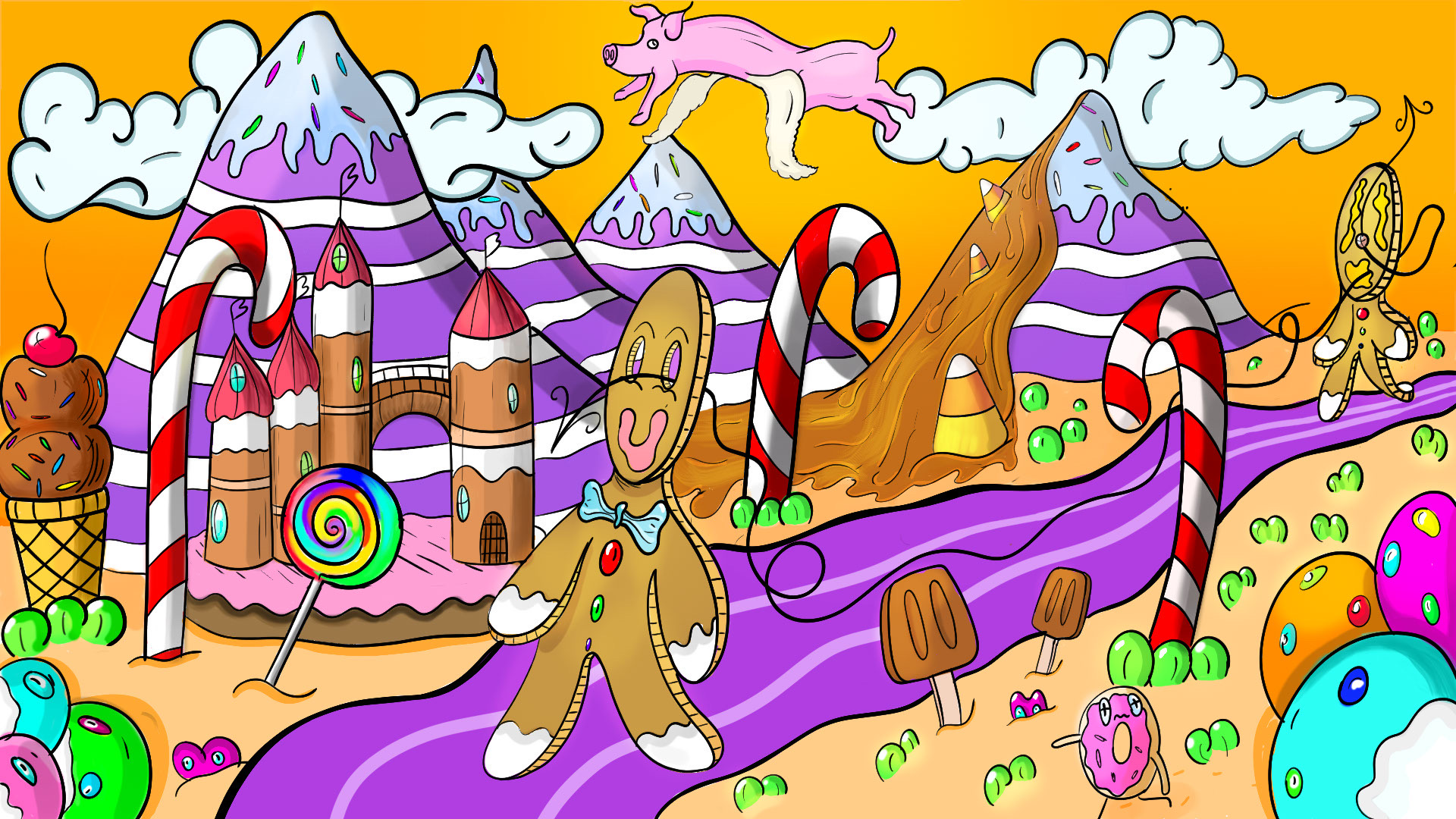Candyland reimagined by SpencerFrancois on DeviantArt