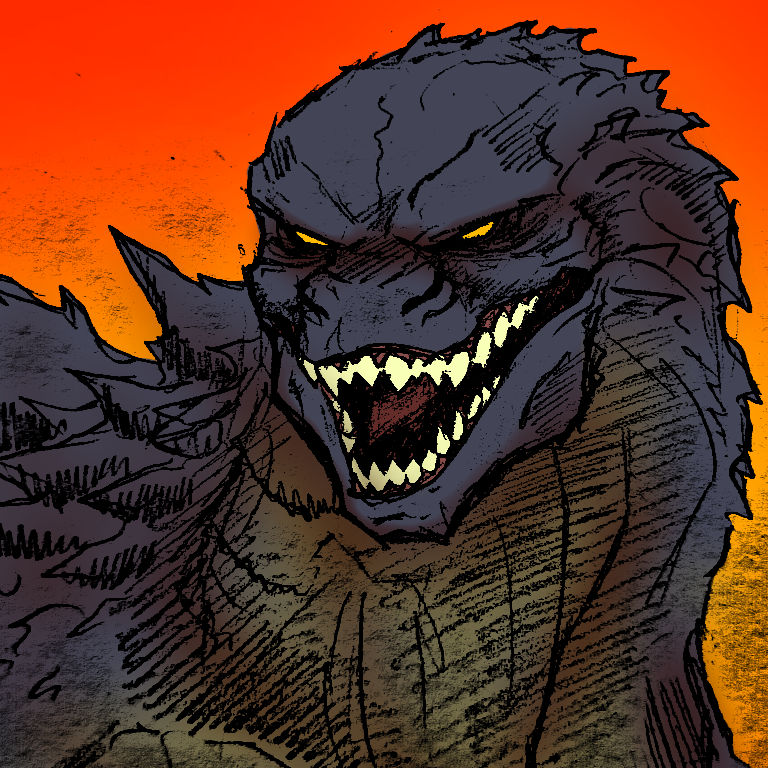 Godzilla Color Pattern Godzilla (Colorized) by Bluefuryarts on DeviantArt