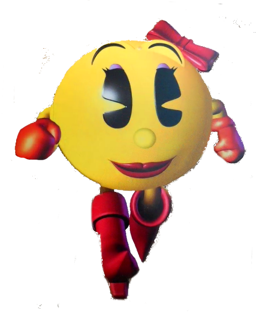 Ms. Pac-Man Render by Maple2468 on DeviantArt