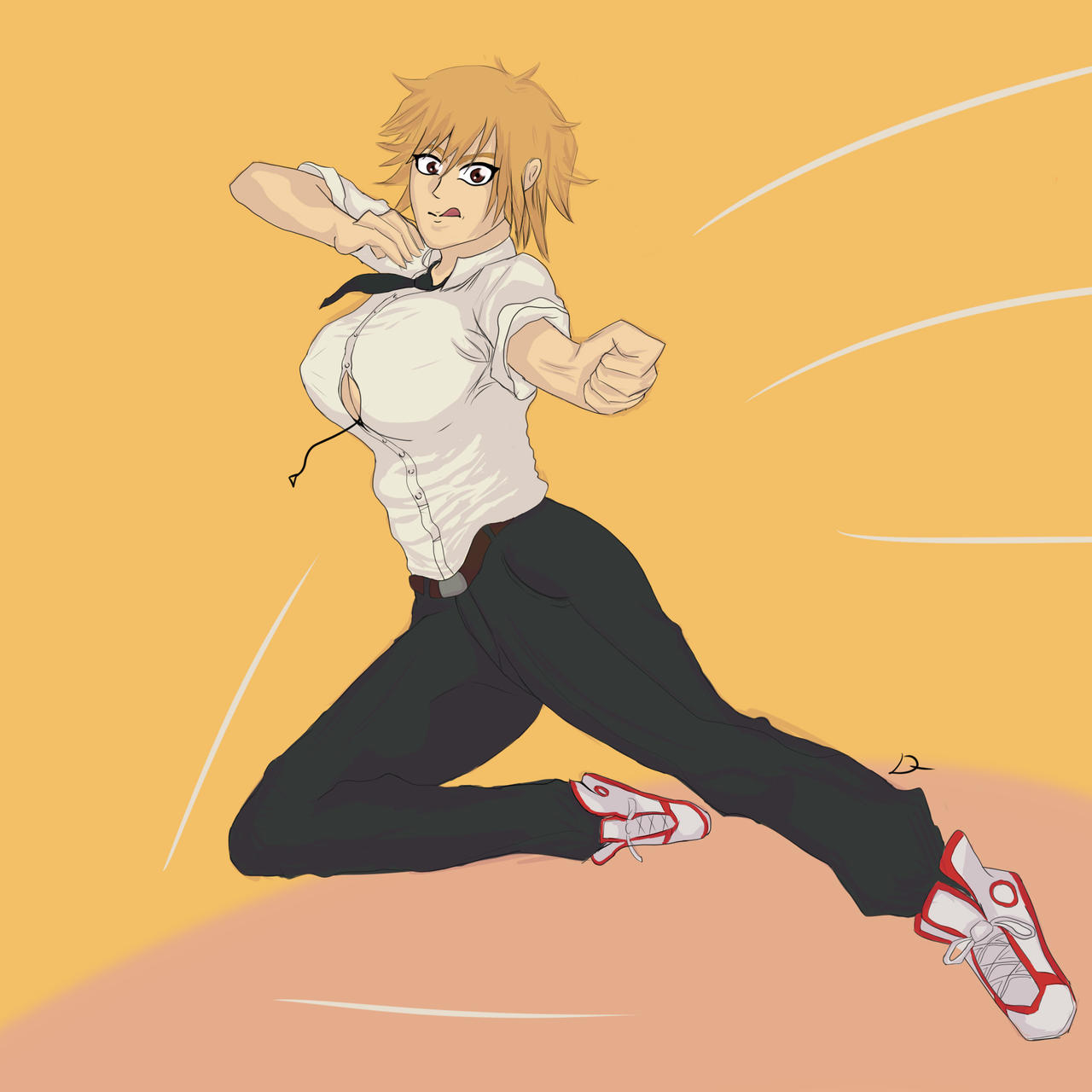 Denji Female Version By Derlig23 On DeviantArt Denji female version by derlig23 on deviantart