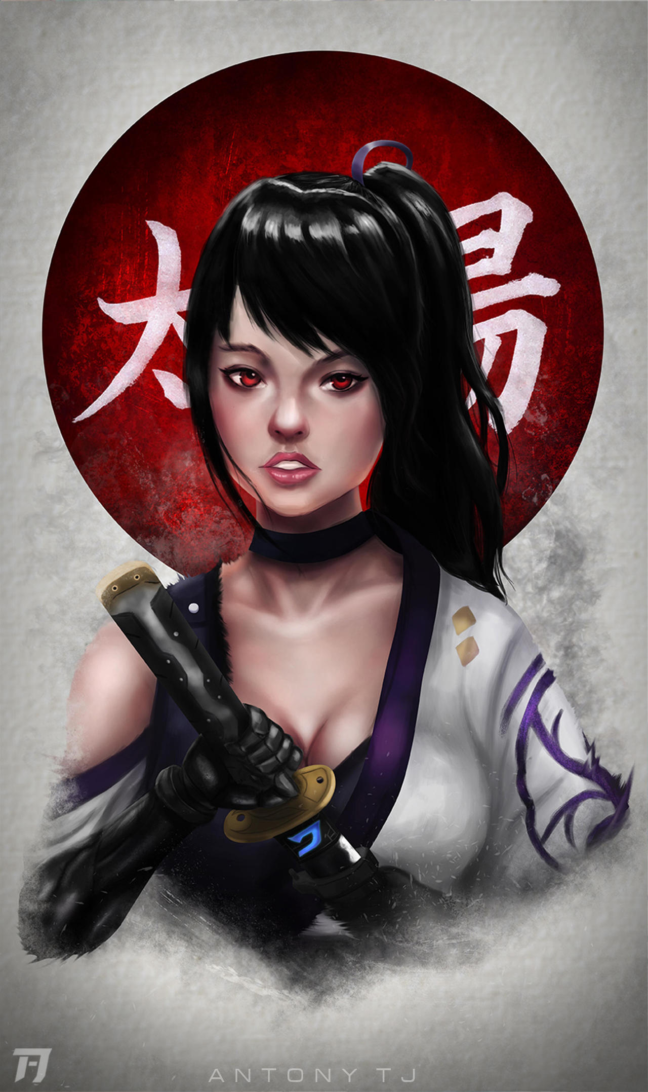 Female humanoid Samurai