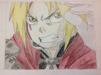 Edward Elric Colored Drawing