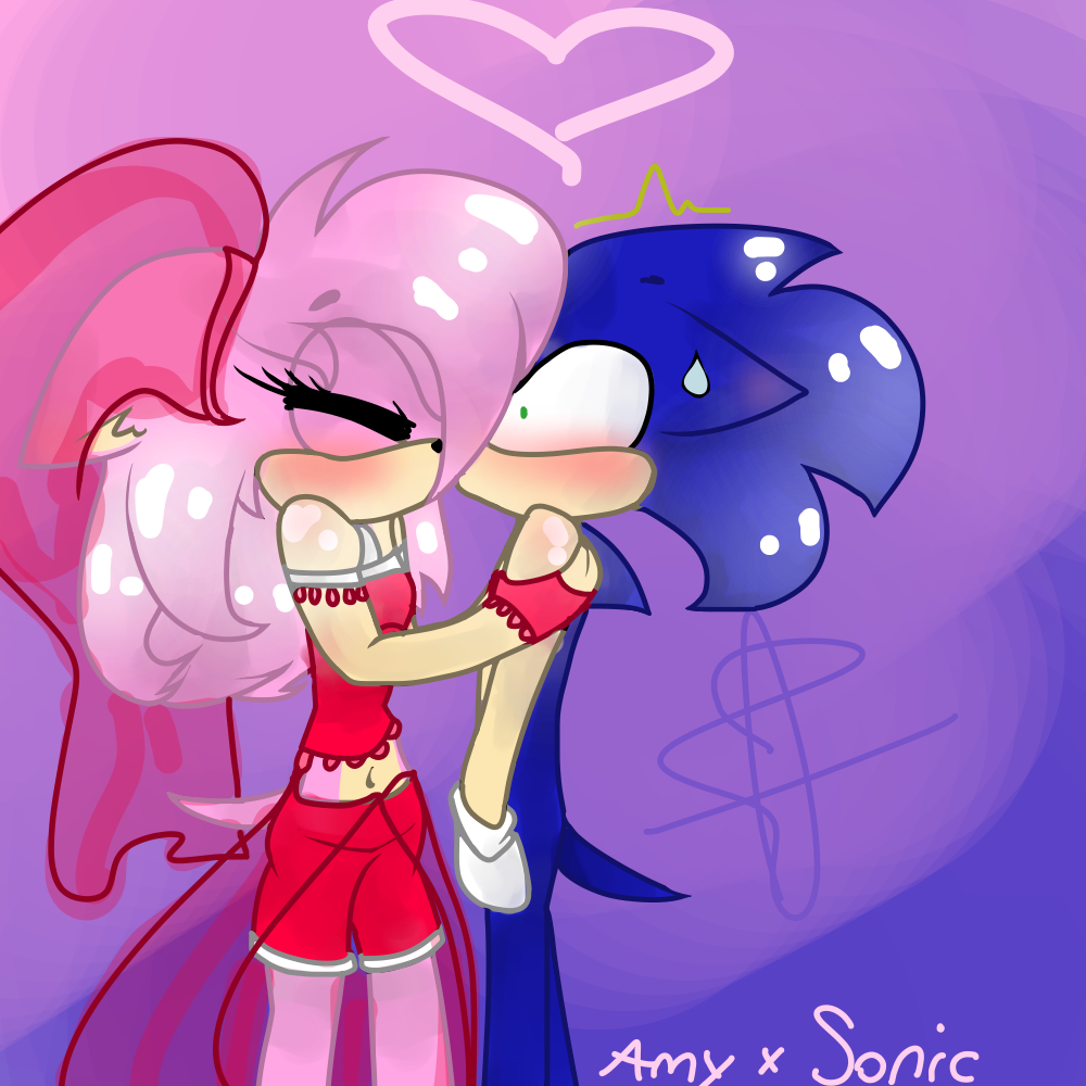 Nose Kiss ❤️😘 #nosekiss #sonic #sonicthehedgehog #amyrose #sonamy  #sonamyfanart #sonamylove #digitalart #sonicartist #wattsonrose