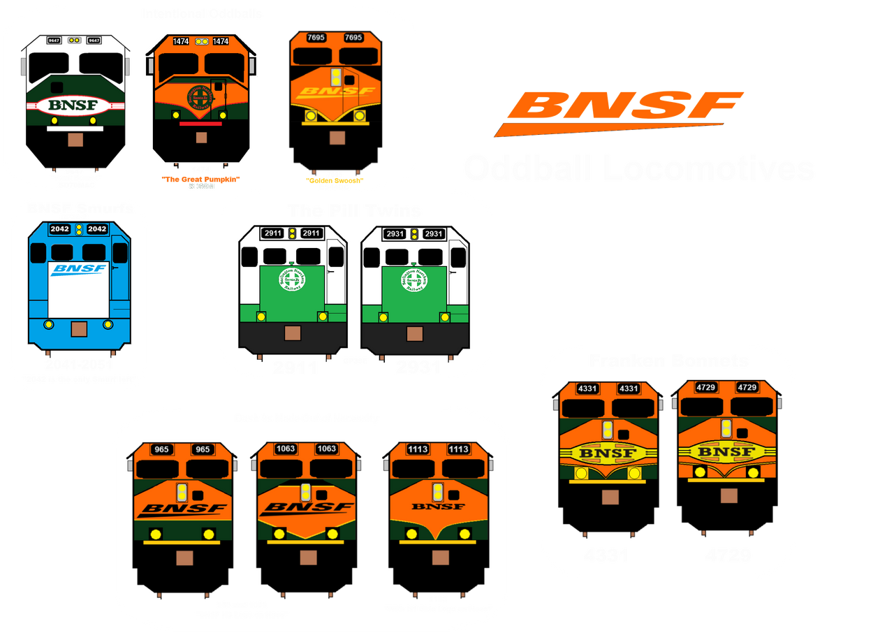 Deviantart Bnsf Train BNSF Oddball Engines. by BNSFTrains10 on DeviantArt