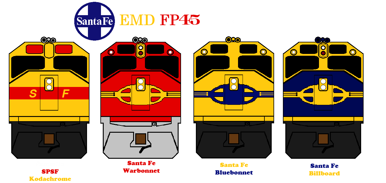 Atsf F45 Roster Santa Fe (ATSF) FP45 Pack by BNSFTrains10 on DeviantArt