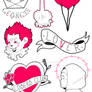 IT tattoo flash sheet