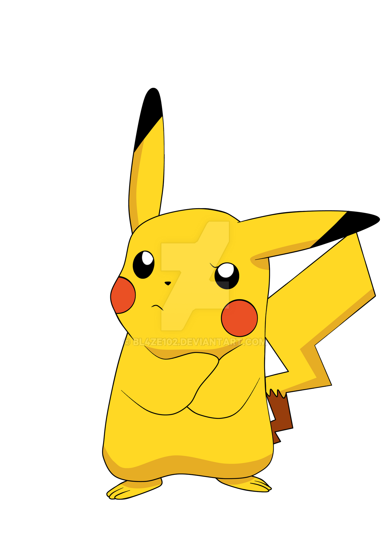Pickachu Angry Pikachu Angry (Vector) by BL4ZE102 on DeviantArt