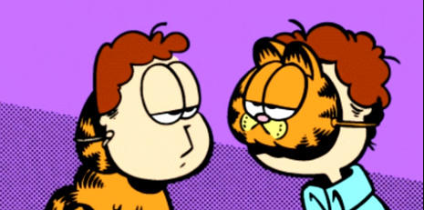 Garfield and John's face masks by Davidthecarlover on DeviantArt