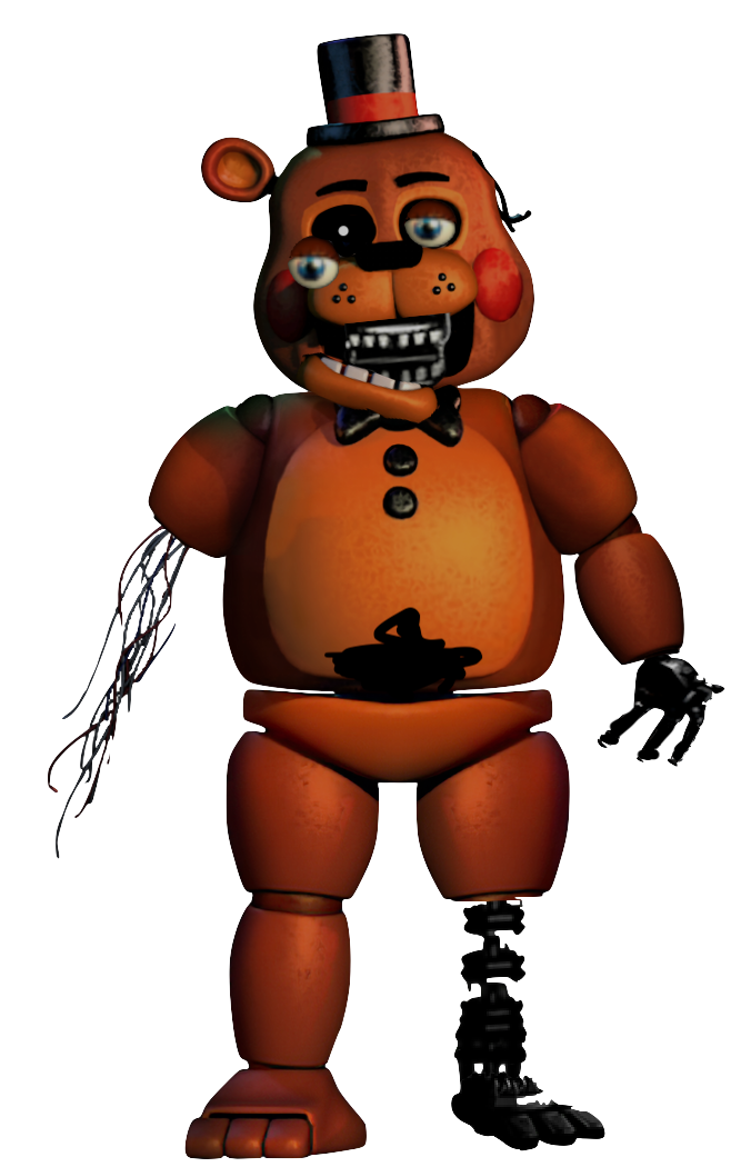 Withered freddy v wip transparent background PNG clipart