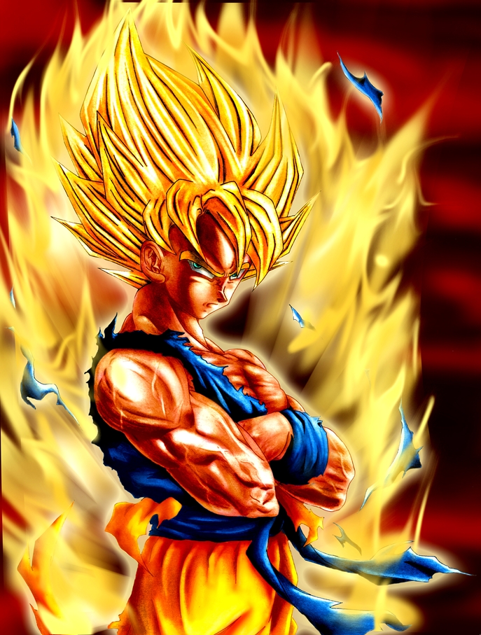 Goku battle by micofon on DeviantArt Goku battle by micofon on DeviantArt