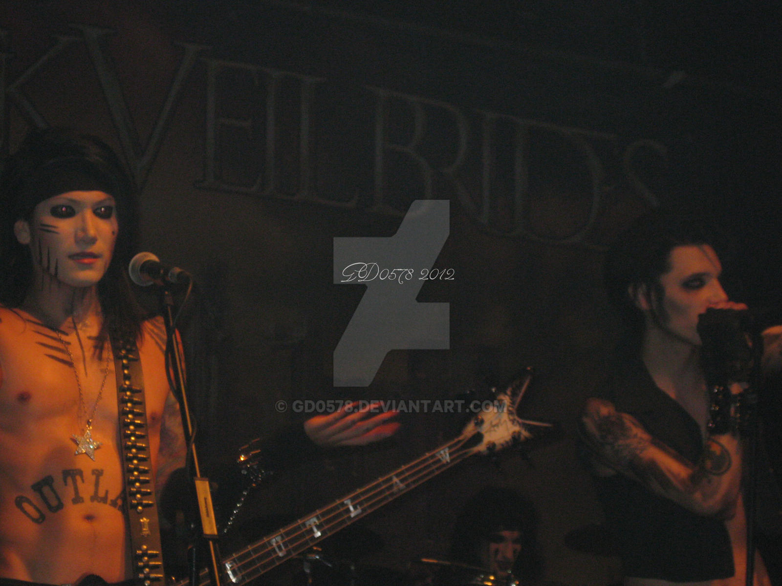 Andy Biersack and Ashley Purdy live