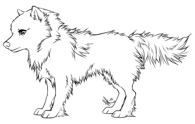 Another Lapphund -lineart (not free to use)-