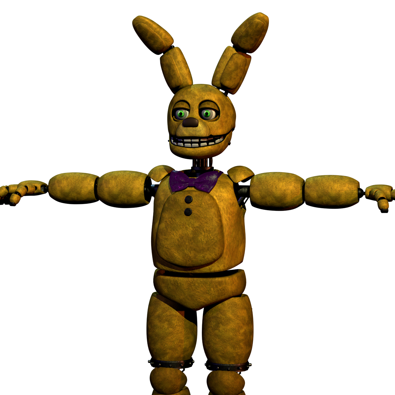 Springbonnie Render! For an upcoming game by Skywalkerwiz on DeviantArt