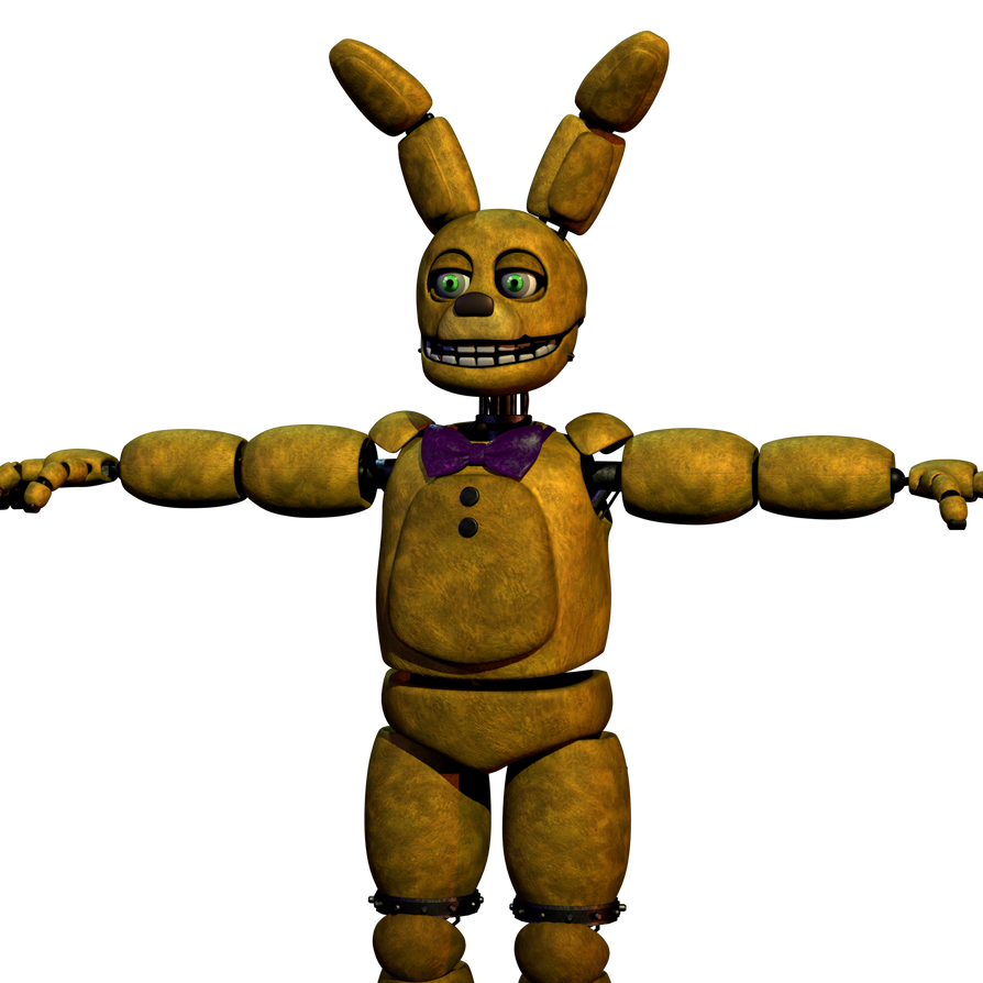 Springbonnie Render! For an upcoming game by Skywalkerwiz on DeviantArt