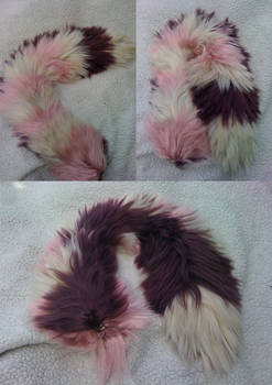 Quten's  Pink and Tan Yarn Tail