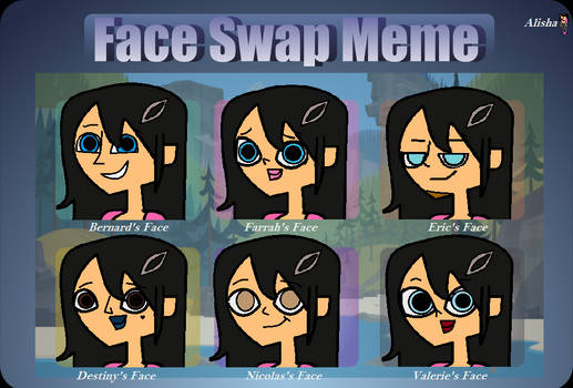 Total Drama Swap Face Meme: Alisha!