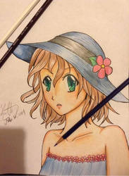 Prismacolor Pencil Anime Girl