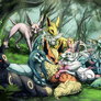 Commission: Eeveelution Forest