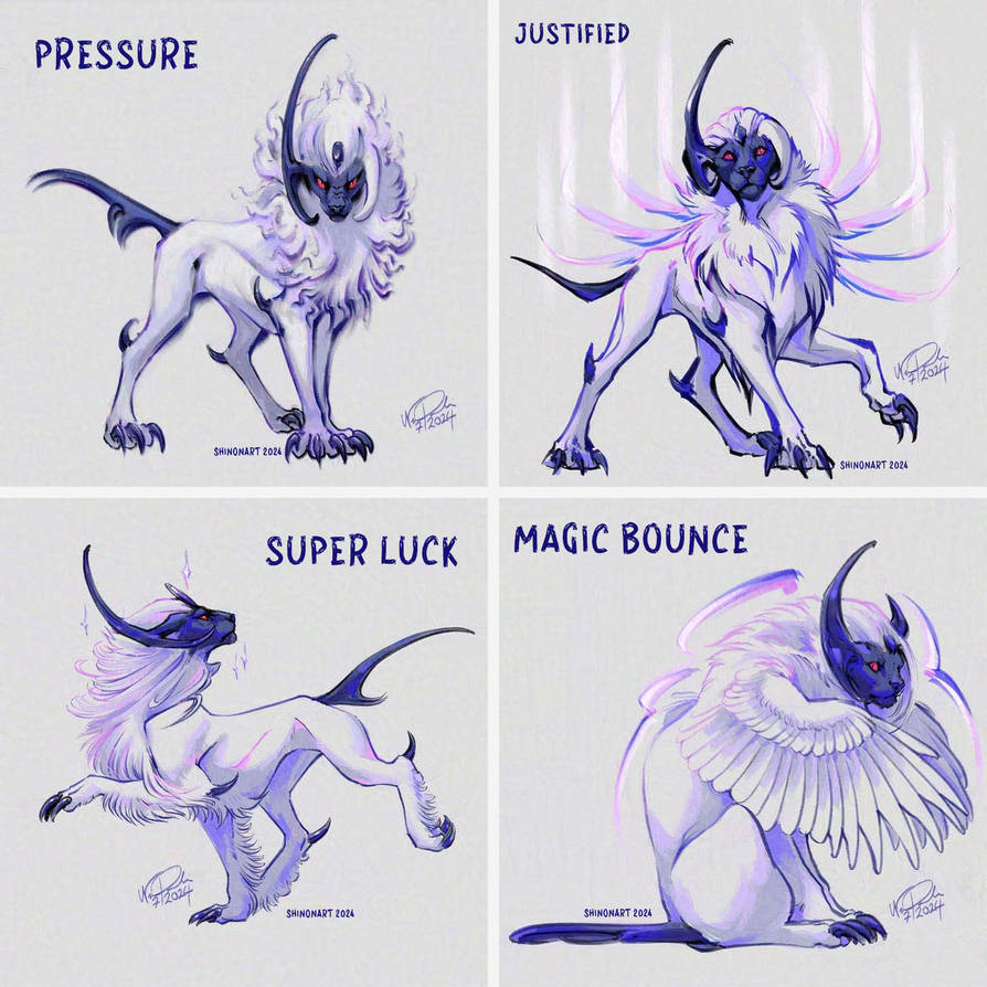 Absol Ability Variations by ShadeofShinon on DeviantArt