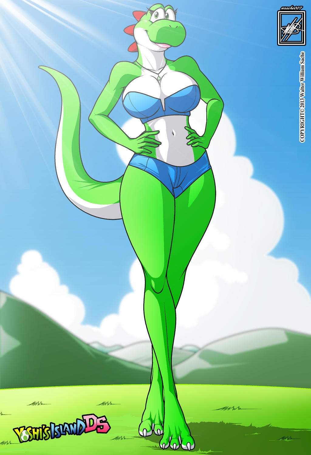 Female Yoshi gal_completed X3