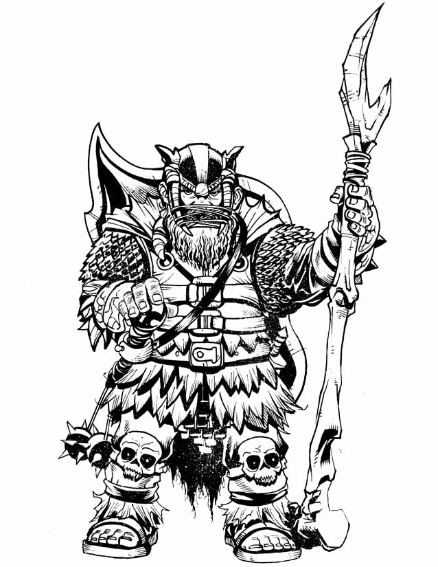 Card Game: Char_Design_Dwarf Warrior