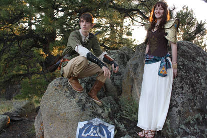 Cosplay! Perched on a Rock