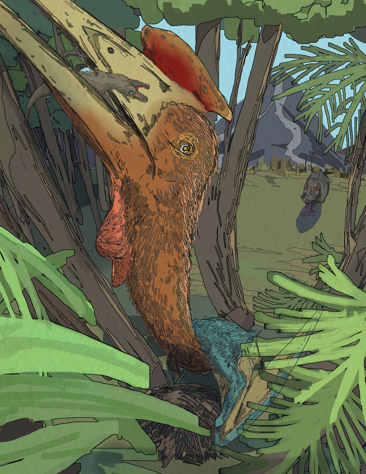 Azhdarchid pterosaur by giratidoom on DeviantArt