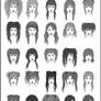 Women's Hair - Set 1