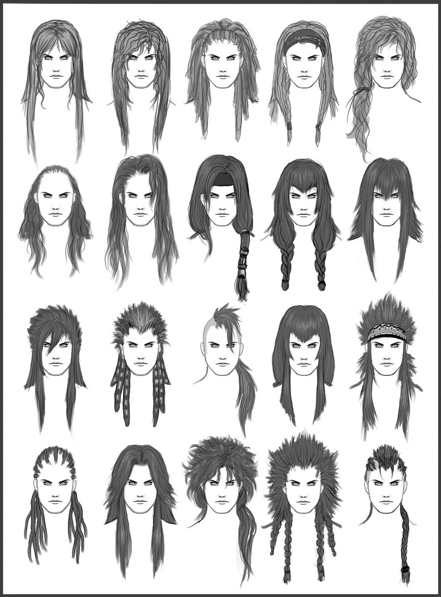 Men's Hair - Set 6 by dark-sheikah